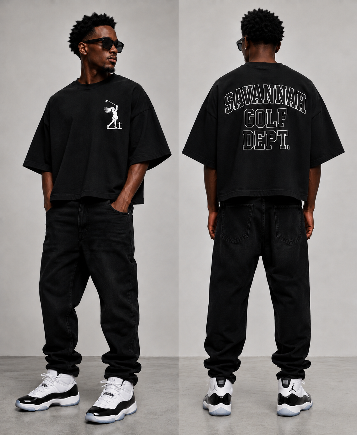 The Savannah Golf Dept. Tee (Unisex Oversized Cropped)