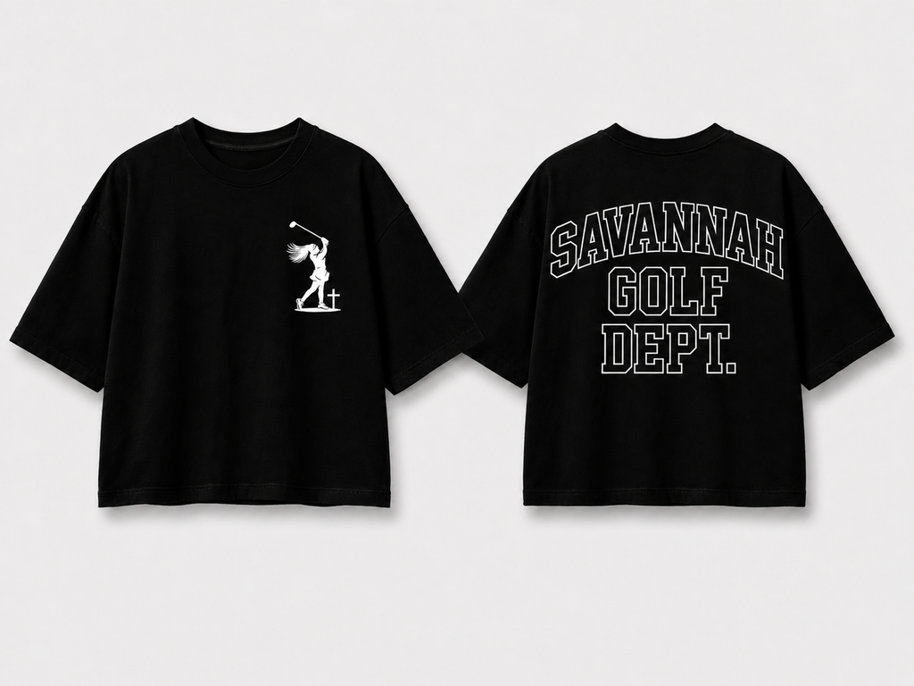 The Savannah Golf Dept. Tee (Unisex Oversized Cropped)